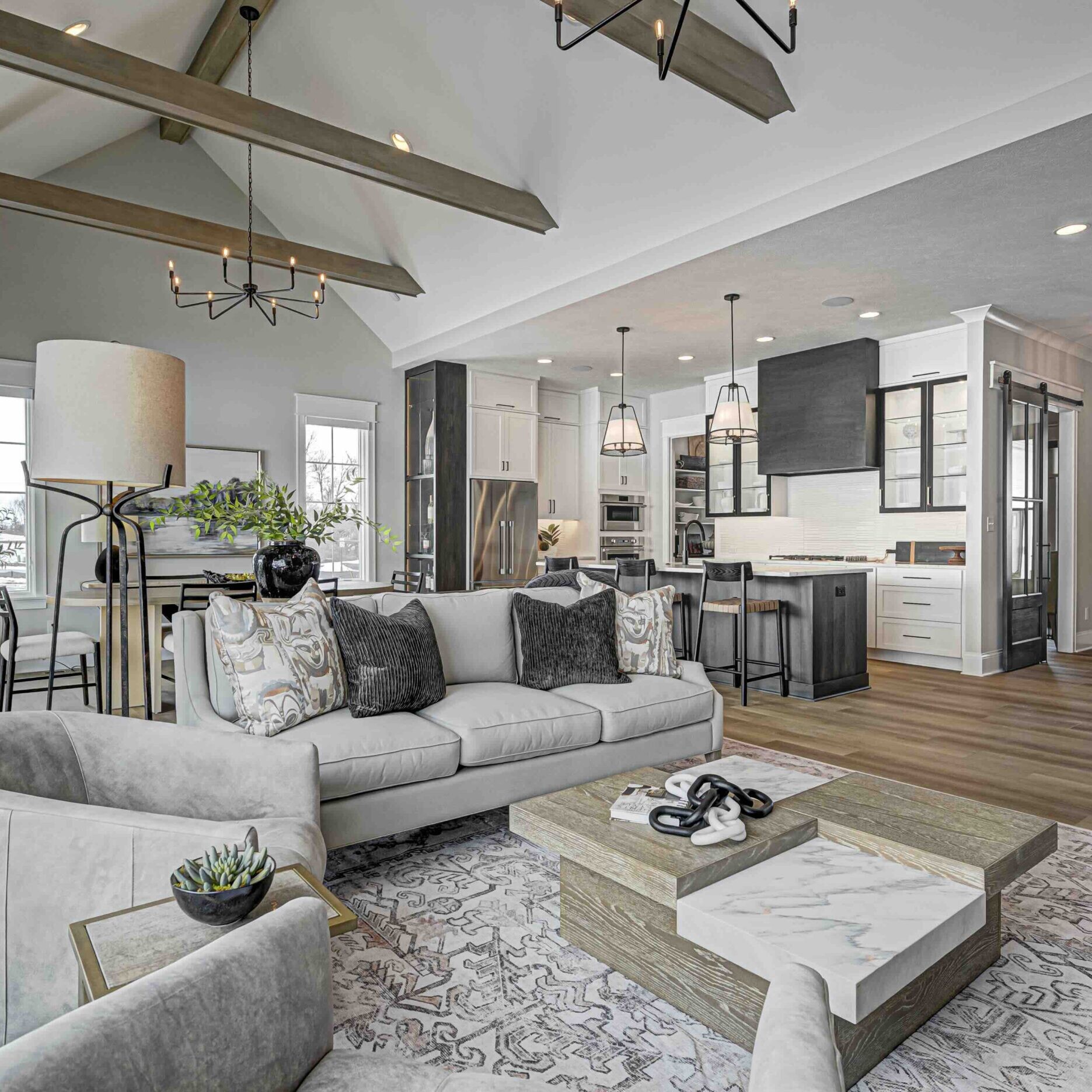 Open Concept Living Kitchen Ideas | Old Town Design Group