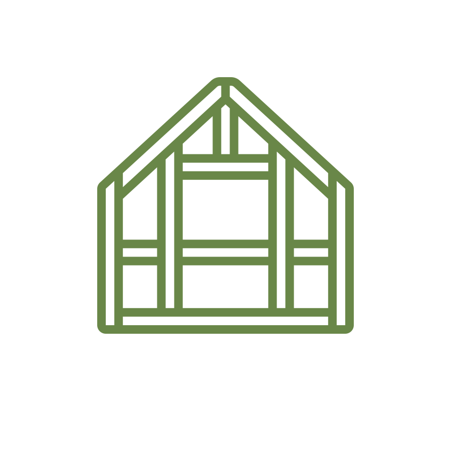 A house icon on a green background featuring New Homes.
